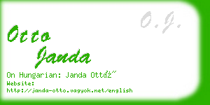 otto janda business card